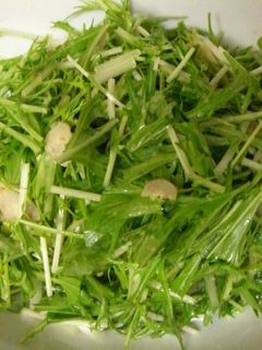 もりもり水菜サラダ♪-レシピのメイン写真