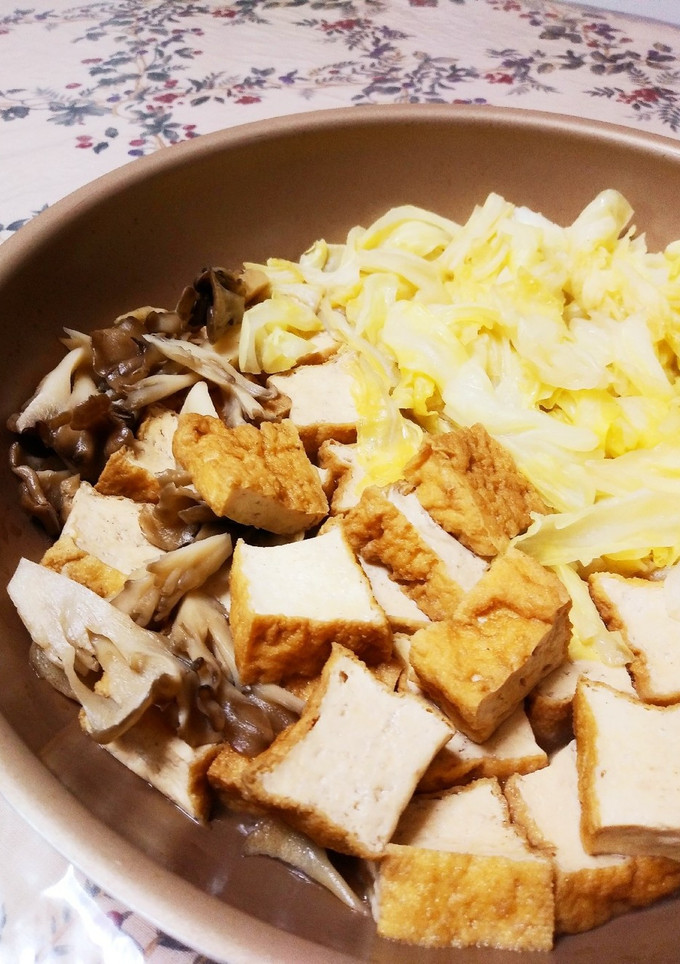 あっさり☆厚揚げとキャベツと舞茸の煮物♪-レシピのメイン写真