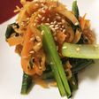 切り干し大根とにんじん、小松菜の煮物