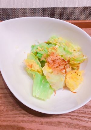 キャベツと卵の和風だし炒め-レシピのメイン写真