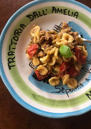 ナスとバジルのペストのパスタ-レシピのメイン写真