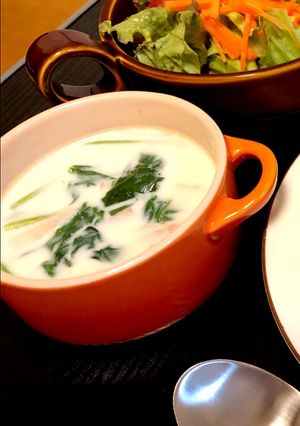 ほうれん草の味噌ミルクスープ-レシピのメイン写真