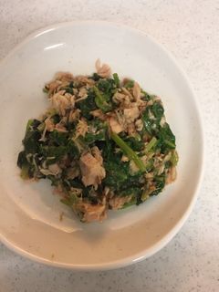 ほうれん草とツナの味噌あえ!-レシピのメイン写真