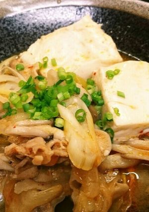 マイルド❗チゲ風？キムチ肉豆腐-レシピのメイン写真