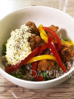 甘酢から揚げ 簡単タルタル風丼-レシピのメイン写真