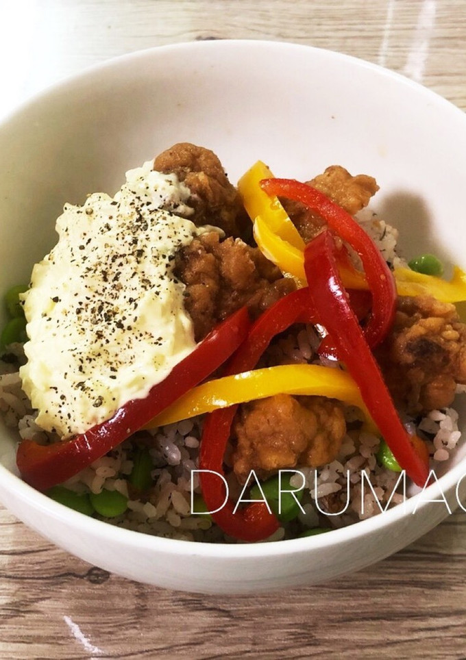 甘酢から揚げ 簡単タルタル風丼-レシピのメイン写真