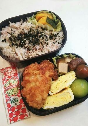 お弁当(7/23)とんかつ弁当-レシピのメイン写真