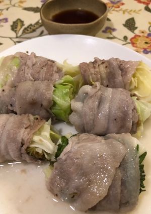 梅でさっぱり、豚バラのキャベツ巻き-レシピのメイン写真