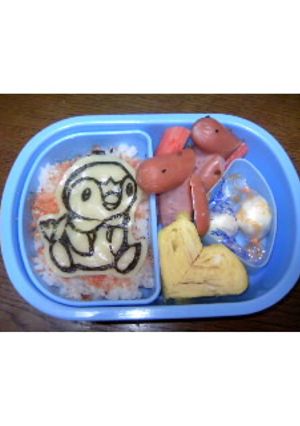 キャラ弁&カワ弁＠ポッチャマ全身弁当-レシピのメイン写真