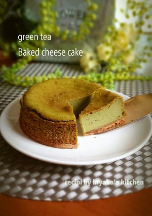 実は超簡単☆抹茶のベイクドチーズケーキ-レシピのメイン写真