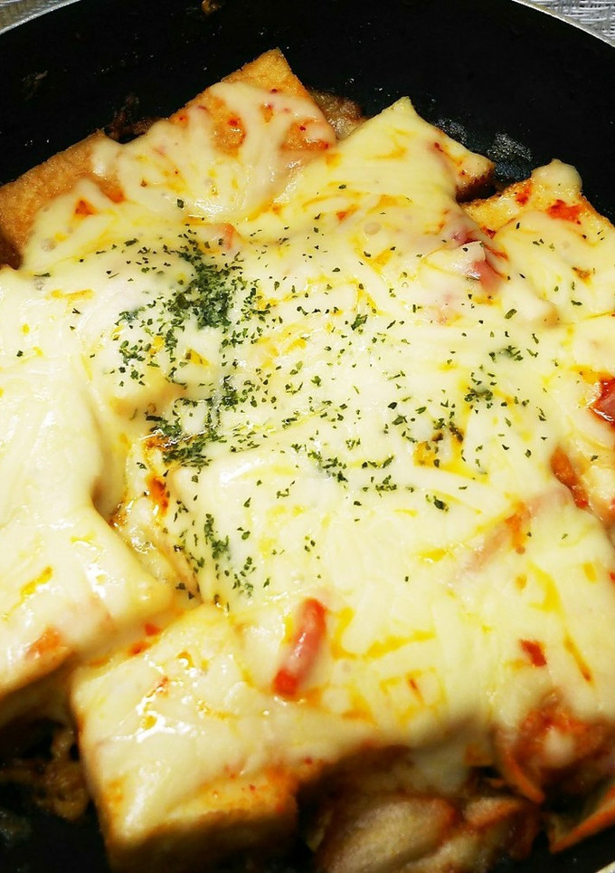洋風 ?! 厚揚げキムチ炒め-レシピのメイン写真