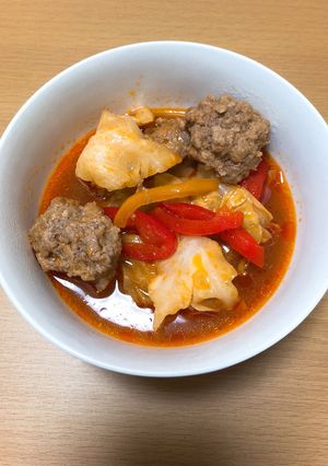 つなぎ無し*肉団子トマトスープ-レシピのメイン写真