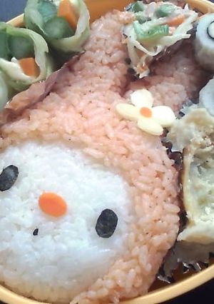マイメロディのお弁当*ケチャップで簡単!-レシピのメイン写真