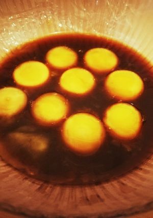 うずらの卵黄の醤油漬け(覚え書き)-レシピのメイン写真