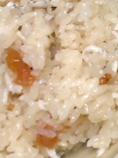 梅としらすの土鍋炊き込みご飯-レシピのメイン写真