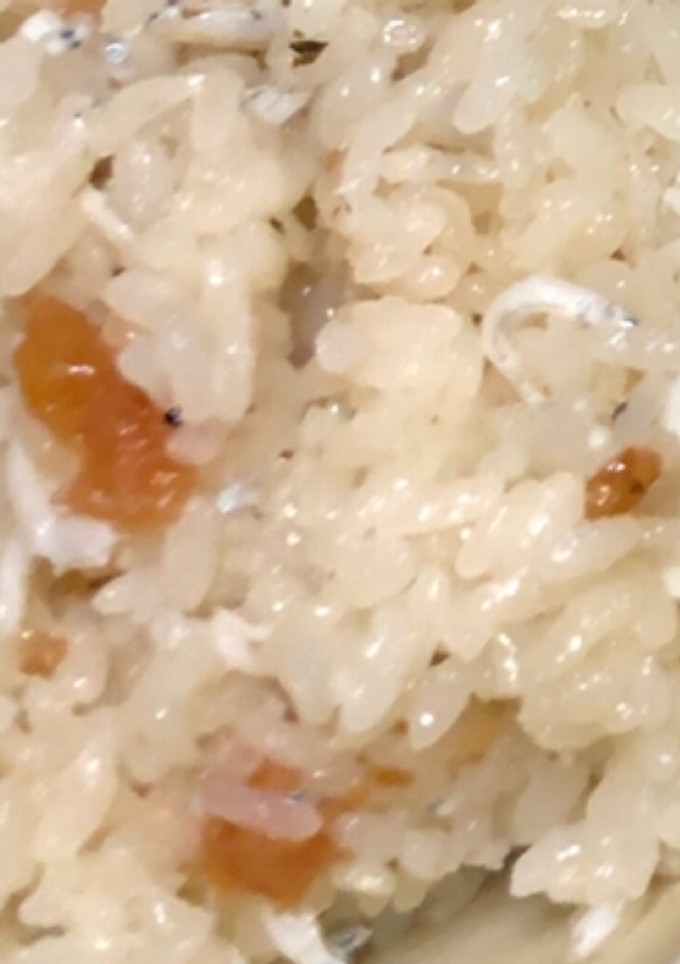 梅としらすの土鍋炊き込みご飯-レシピのメイン写真