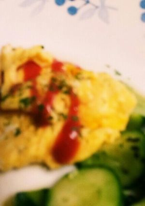 バター味スクランブルeggにケチャップ➕-レシピのメイン写真
