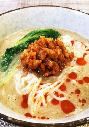 【超簡単】ごまドレで作る冷やし坦々素麺-レシピのメイン写真