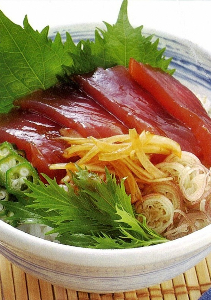 夏野菜とまぐろの中華風漬けどんぶり-レシピのメイン写真