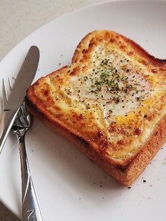 失敗なしエッグオープンサンド(トースト)-レシピのメイン写真