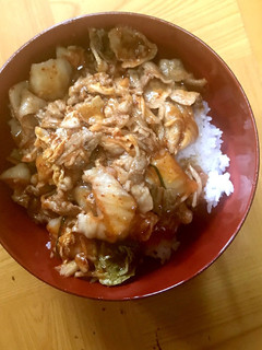 簡単豚キムチ丼焼肉のたれ付き-レシピのメイン写真