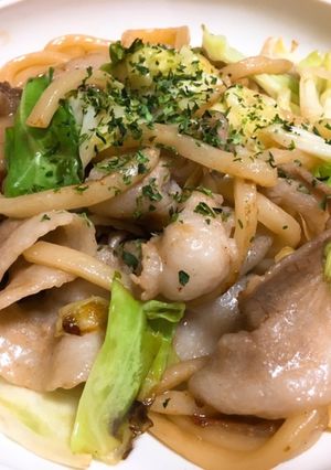 材料3つ！簡単焼うどん♪-レシピのメイン写真