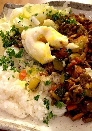 夏野菜のドライカレー☆カレー粉で！-レシピのメイン写真