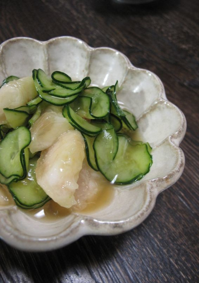 桃とキュウリの簡単酢の物♪-レシピのメイン写真