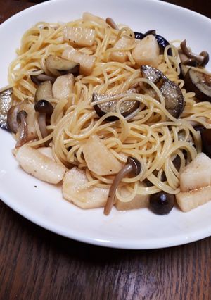 焼き浸し風☆ナスと長芋の和風パスタ-レシピのメイン写真