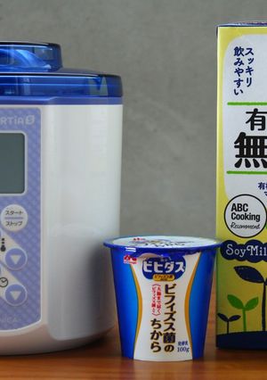 ビフィズス菌のちからで簡単豆乳ヨーグルト-レシピのメイン写真