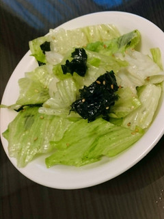 韓国海苔とレタスの簡単サラダ-レシピのメイン写真