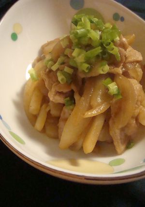 豚肉とじゃがいもの肉じゃが風-レシピのメイン写真
