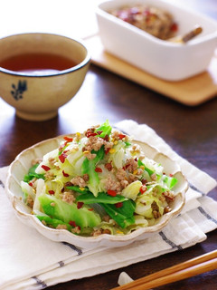 お手軽簡単♪ヤミツキ☆豚そぼろキャベツ-レシピのメイン写真