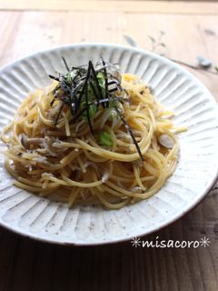 mレンジで!ちりめんじゃこの和風パスタ-レシピのメイン写真