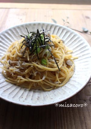 mレンジで！ちりめんじゃこの和風パスタ-レシピのメイン写真