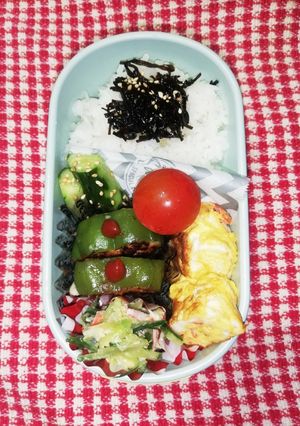 ママ弁当♡ピーマンの肉詰め7/19-レシピのメイン写真