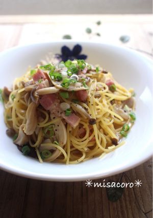 ｍレンジで！きのことベーコンの和風パスタ-レシピのメイン写真