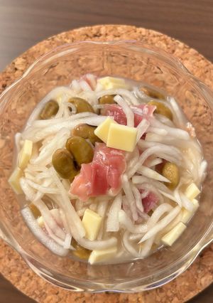 カブと納豆と生ハムとチーズのサラダ-レシピのメイン写真