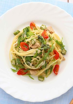 ハーブ香る♪冷製パスタ-レシピのメイン写真
