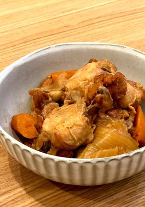 圧力鍋で鶏手羽元の甘辛煮-レシピのメイン写真