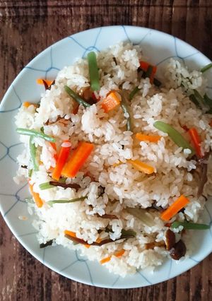 山菜おこわ-レシピのメイン写真