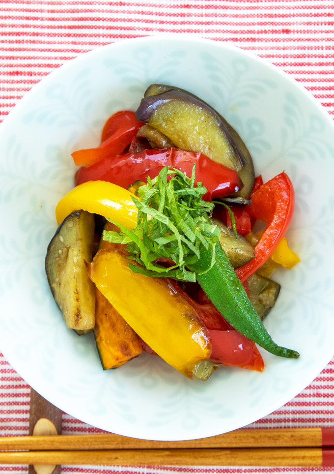 夏野菜の揚げ浸し-レシピのメイン写真