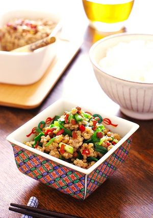 ご飯が進む★ピリ辛！花椒香る豚ニラそぼろ-レシピのメイン写真