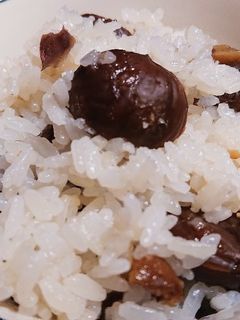 簡単!甘栗で栗ご飯!!-レシピのメイン写真