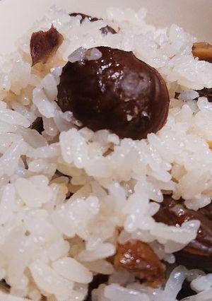 簡単！甘栗で栗ご飯！！-レシピのメイン写真