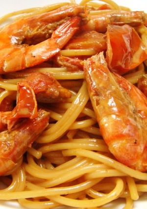海老好き♡濃厚トマトクリームパスタ☆-レシピのメイン写真