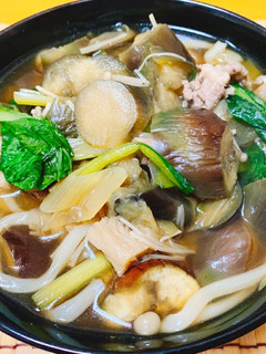 茄子たっぷりあつあつ野菜うどん-レシピのメイン写真