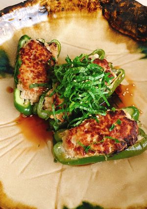 栄養まるごとピーマンの肉詰め〜和風〜-レシピのメイン写真