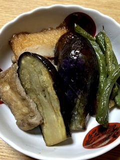 ナスとインゲンの炒め煮-レシピのメイン写真
