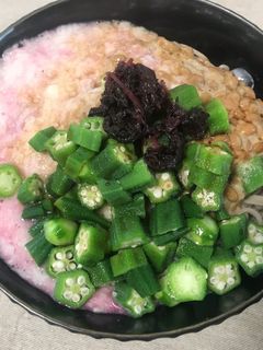 ネバネバさっぱり 山芋オクラ納豆そば-レシピのメイン写真